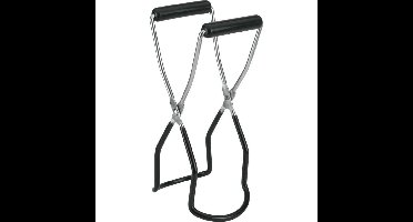 Metaltex Potlifter 22x8.5 cm Zilver/Zwart