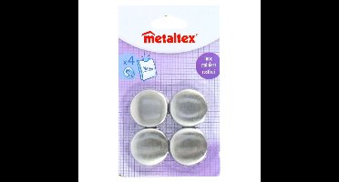 Metaltex Magneten Rond 4 Stuks RVS