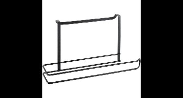 Metaltex Galileo Keukenrolhouder 34x10x18 cm Zwart