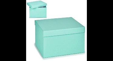 Multi-functionele Kist Karton Pastelblauw Afmeting 8,5 x 5 x 12,5 cm