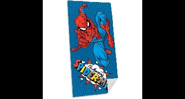 Spiderman Strandlaken 70x140 cm Blauw/Katoen