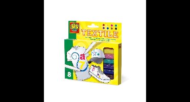 SES Creative Textielstiften 8 Stuks