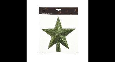 Decoris Piek 4.2x19x19 cm Groen Glitter