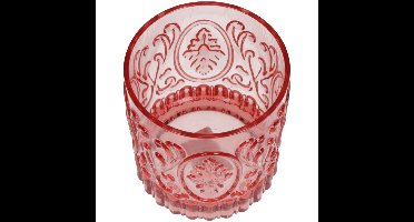 Tumbler Beker 8.9x9.5 cm Roze/Transparant