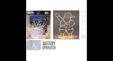 Kerstfiguur 24Led Warm Wit Verschillende Uitvoeringen