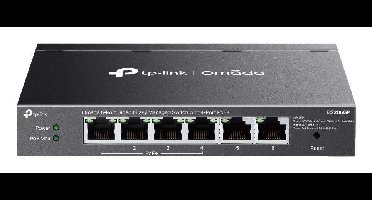 TP-Link Omada ES206GP netwerk-switch Managed Gigabit Ethernet (10/100/1000) Power over Ethernet (PoE) Zwart (1210002600644)