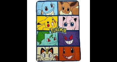 Plaid - POKEMON - 8 Pokémon - 100 x 140 cm