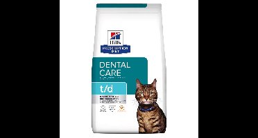 HILL'S PRESCRIPTION DIET Feline t/d Droog kattenvoer Kip 1,5 kg