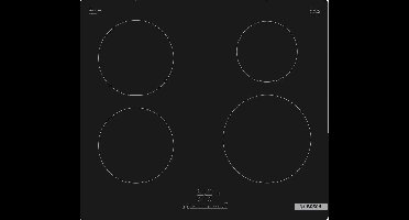 Bosch Serie 4 PUE611BB5D kookplaat Zwart Ingebouwd 59.2 cm Inductiekookplaat zones 4 zone(s)