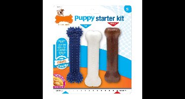 Kauwspeelgoed voor honden Nylabone Extreme Chew Starter Kit Puppy's Kip Nylon Thermoplast (3 pcs)