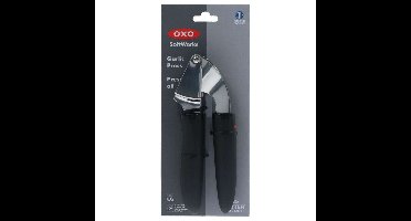OXO SoftWorks Knoflookpers RVS/Zwart