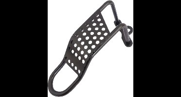 Derailleurbeschermer Mirage - lang model met raster - zwart