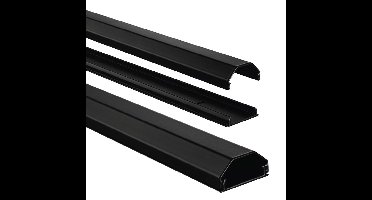 Hama Alu-kabelkanaal Hoekig 110/3,3/1,7 Cm Zwart