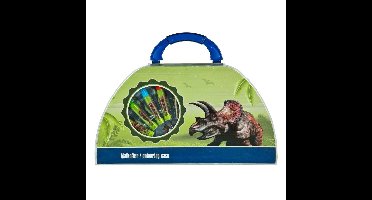 Dinosaurus Kleurkoffer 51-delig