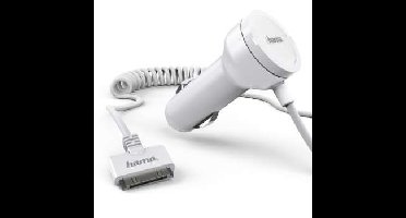 Hama 12/24V Autolader voor Iphone Wit