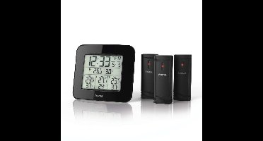Hama Weerstation EWS-Trio Met Drie Sensoren Zwart