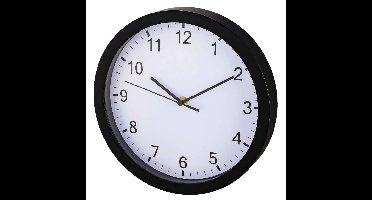 Hama Wandklok Pure Ø 25 Cm Geluidsarm Zwart