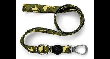 MORSO HONDENRIEM VERSTELBAAR GERECYCLED FULL METAL DOG BRUIN