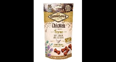 CARNILOVE Semi-Moist Snack Chicken & Thyme - Kattensnoepje met kip en tijm - 50 g