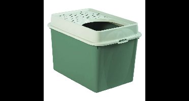 Rotho Eco Berty Kattenbak met Boveningang Groen/Zand