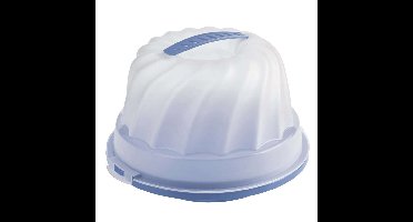 Rotho Gugelhupf Fresh Cakedoos Tulband Horizon Blauw/Transparant