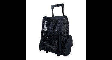 Huisdierenrugzak met wielen Gloria Trolley Trip Zwart 36 x 30 x 49 cm
