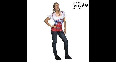 Kostuums voor Volwassenen My Other Me Oktoberfest Lady Rood Maat S