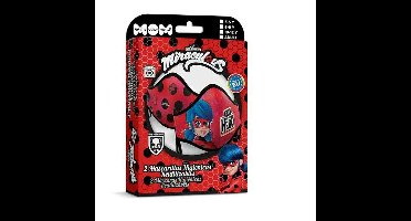 Hygiënisch en herbruikbaar gezichtsmasker gemaakt van stof My Other Me Ladybug Premium 6-9 jaar