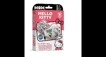 Hygiënisch en herbruikbaar gezichtsmasker gemaakt van stof My Other Me Hello Kitty Premium 6-9 jaar