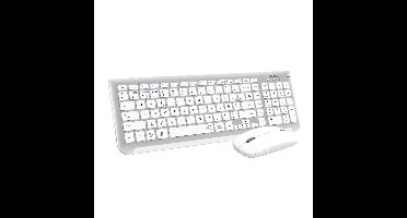 Toetsenbord en draadloze muis Subblim SUBKBC-DCEP10 Zilverkleurig Qwerty Spaans