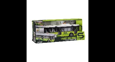 Stadsbus 1:16 + Licht en Geluid Wit/Groen