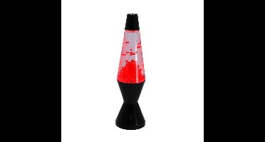 Lava Lamp Vulkaan Zwart/Rood