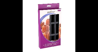 Patisse Mini Cakevorm 12 Vaks 29x17 cm Zwart/Siliconen
