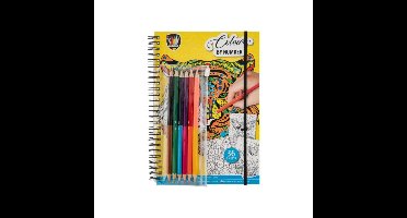 Grafix Kleurboek Kleuren op Nummer + 6 Potloden