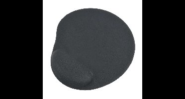 Gembird Muismat met Gel Polssteun Zwart