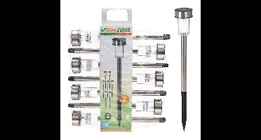 Pro Garden Solarlamp 360mm Rvs Set Van 7stuks