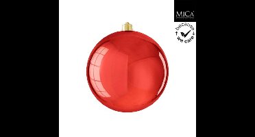 Mica Decorations Kerstbal Onbreekbaar 25 cm Glanzend Rood