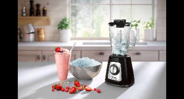 Tefal BlendForce II BL4358 1,25 l Staande blender 800 Watt Zwart, Geborsteld Staal