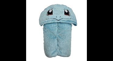 3D Fleece Deken met Capuchon - POKEMON - Squirtle - 120 x 150 cm - Zacht en kleurrijk