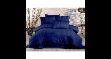 Beddengoedset - 1 dekbedovertrek 220 x 240 cm + 2 kussenslopen 60 x 60 cm - 70% polyester, 30% katoen - Blauw