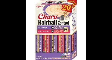 INABA Churu Hairball control Tuna and chicken recipe - Kattensnoepje - 20x14g