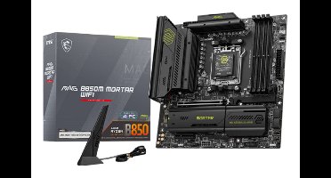MSI MAG B850M MORTAR WIFI moederbord AMD B850 Socket AM5 micro ATX