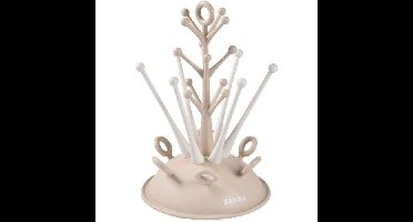 Flessendroogrek in de vorm van een boom - BEABA - Geschikt voor maximaal 6 flessen - Klei