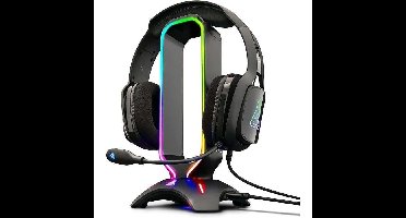 THE G-LAB Universele RGB-gamingheadsetstandaard met 2 USB-poorten