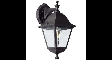 Briljante buitenapplique afstammeling Nissie noir E27 1x60w