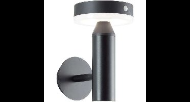 Buitenwandlamp - BRILLIANT - MAGUA - LED en solar - Metaal en kunststof - 3,7 W - Zwart