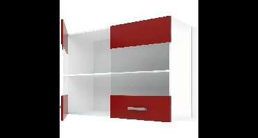 ULTRA Hoge keukenkast L 80 cm - Mat rood
