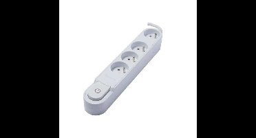 CHACON Stekkerdoos met schakelaar 4 uitgangen 16A 3m wit