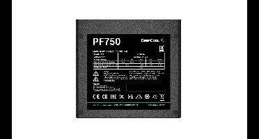 DeepCool PF750 power supply unit 750 W 20+4 pin ATX ATX Zwart