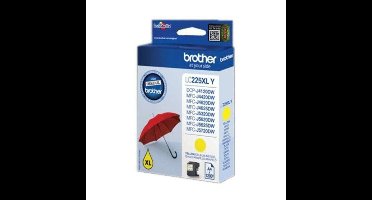 Compatibele inktcartridge Brother LC225XLYBP Geel